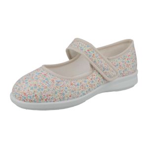 Womens Wide Fit Mary-Jane Easy Access Canvas Shoes - Penguin