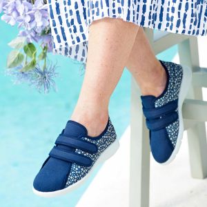 Womens Wide Fit Easy Access Canvas Shoes - Spring