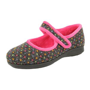 Womens Wide Fit Mary Jane  Slippers - Pitsford
