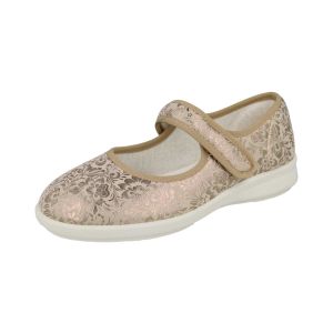 Womens Wide Fit Touch Strap Stretch Canvas Shoes - Auckland