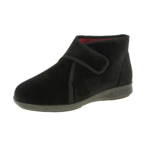Womens Wide Fit Easy Access Ankle Slippers - Tern