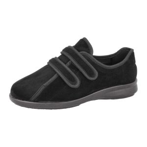 Womens Wide Fit Twin Strap Easy Entry Slippers - Mansfield
