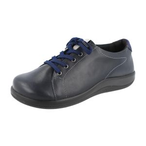 Womens Wide Fit Lace Fastening Flat Shoes - Taylor
