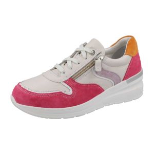 Womens Wide Fit Wedge Heel Easy Access Trainers - Bat