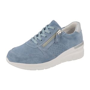 Womens Wide Fit Wedge Heel Easy Access Trainers - Arabia