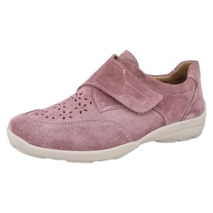 Womens Wide Fit Touch Strap Flat Shoe - Cassandra