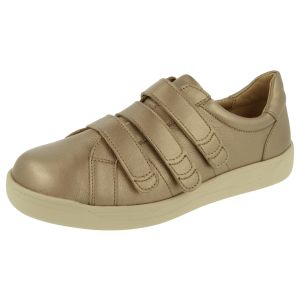Womens Wide Fit Touch Strap Pumps - Rosalind