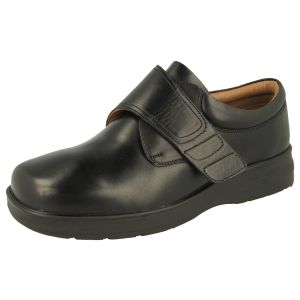Mens Wide Fit Touch Strap Casual Shoes - Benny