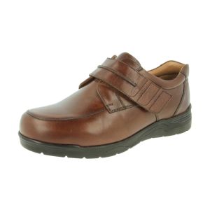 Mens Wide Fit Touch Strap Casual Shoes - Donald