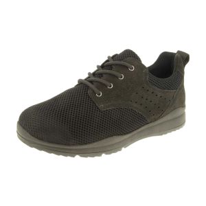 Mens Wide Fit Lace-Up Canvas Shoes - Archie
