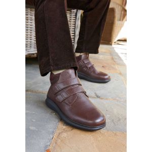 Mens Wide Fit Touch Fastening Boots - Solomon