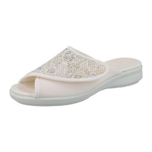 Womens Wide Fit Easy Access Slide Mule Canvas Shoes - Tasha