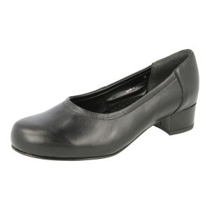 Womens Wide Fit Mid Heel Court Shoes - Asia