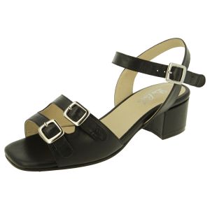 Womens Wide Fit Mid Heel Strap sandals - Curlew