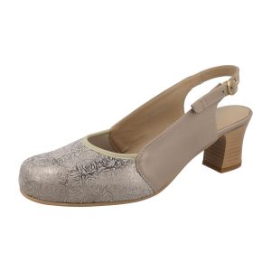 Womens Wide Fit Medium Heel Slingback Dress Shoes - Goa