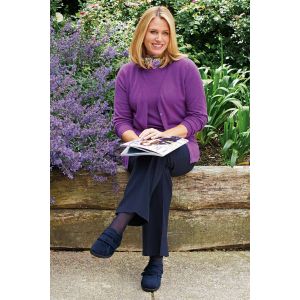 Womens Wide Fit Easy Access Slippers - Eunice