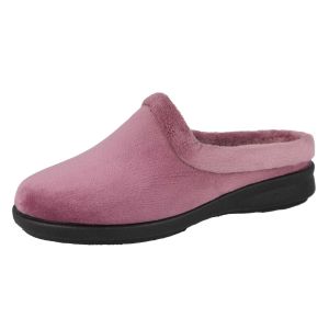 Womens Wide Fit Mule Slippers - Rug