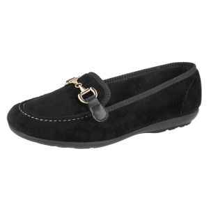 Womens Wide Fit Slip-On Slippers - Martha