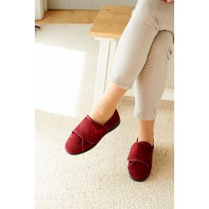 Womens Wide Fit Easy Access Slippers - Keeston