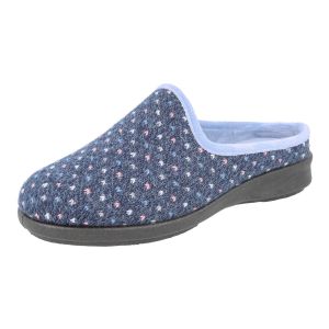 Womens Wide Fit Slip-On Mule Slippers - Welney