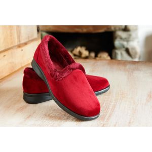 Womens Wide Fit Slip-On Slippers - Chicago