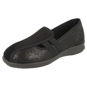 Womens Wide Fit Stretch Slip-On House Shoes - Peterborough
