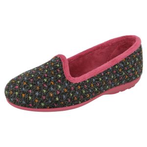 Womens Wide Fit Slip-On Slippers - Nottingham