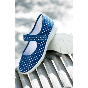 Womens Wide Fit Touch Strap Canvas Shoes - Latisha