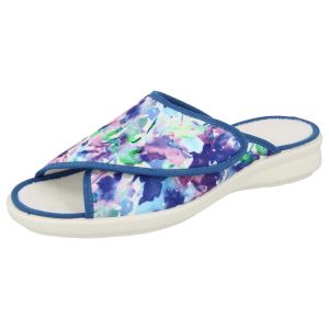 Womens Wide Fit Slide Mule Sandals - Swallow