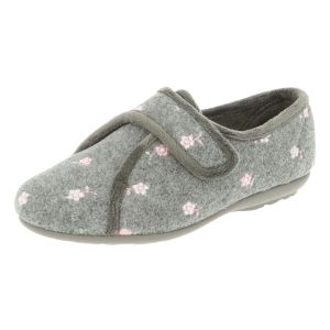Womens Wide Fit Easy Access Slippers - Savannah