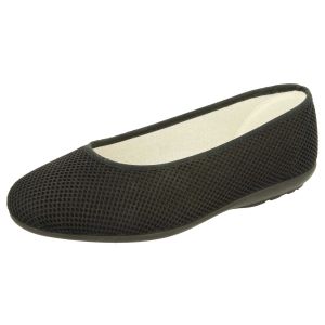 Womens Wide Fit Stretch Canvas Ballet Pumps - Melissa