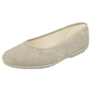 Womens Wide Fit Canvas Ballet Pumps - Marsh