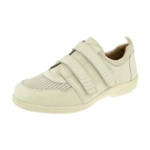 Womens Wide Fit Touch Fastening Stretch Panel Trainer - Pheasant