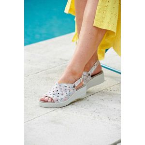 Womens Wide Fit 2-in-1 Wedge Sandals - Gemini