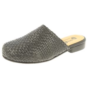 Womens Wide Fit Leather Mule Sandals - Goose