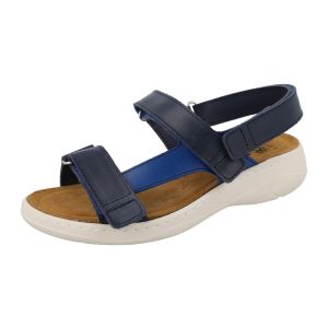 Womens Wide Fit Pull Back Strap Flat Sandals - Kittiwake