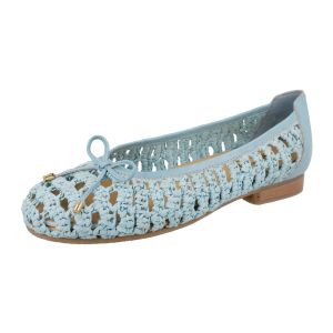 Womens Wide Fit Raffia Uppered Ballet Flat Shoes - Raffia