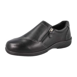 Womens Wide Fit Side Zip Shoes - Haven