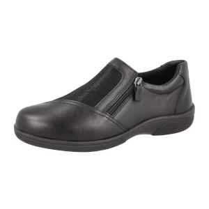 Womens Wide Fit Side Zip Easy Access Casual Shoes - Woodlands