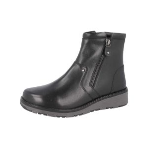 Womens Wide Fit Twin Zip Easy Access Boots - Spalding