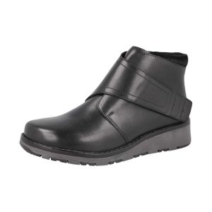 Womens Wide Fit Touch Fastening Wedge Heel Boots - Hitchin