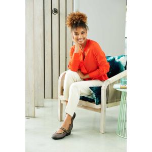 Womens Wide Fit Stretch Flat Shoe - Tansy