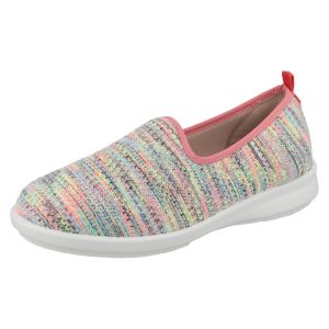 Womens Wide Fit Stretch Slip On Flat Shoe - Greta