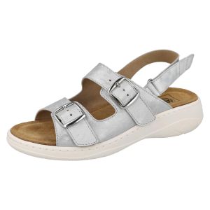 Womens Wide Fit Buckle Fastening Flat Sandal - Mishka
