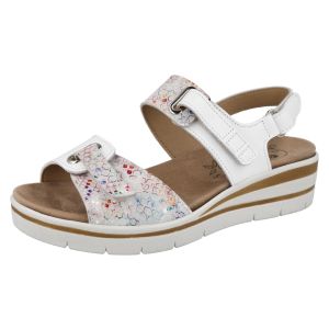 Womens Wide Fit Touch Fasten Wedge Sandal - Palm
