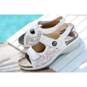 Womens Wide Fit Stretch Panel  Sandals - Watford