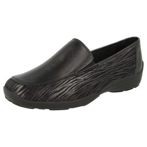 Womens Wide Fit Stretch Fabric Slip On Shoes - Carlisle
