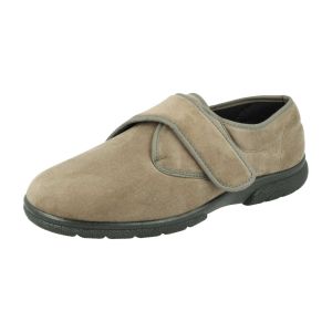 Mens Wide Fit Easy Access House Shoe Slippers - Edison