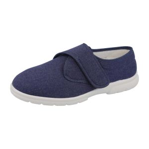 Mens Wide Fit Touch Strap Canvas Shoes - Cannock
