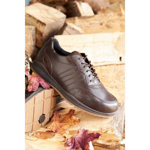 Mens Wide Fit Lace Up Trainer - Seb